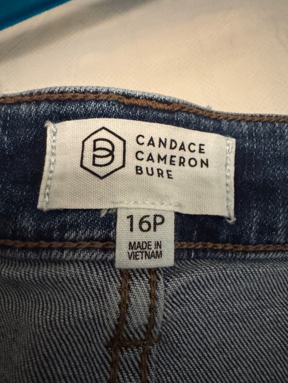 🐷 Candace Cameron Bure Petite Denim Skirt With Frayed Hem QVC A488179 - Picture 7 of 12